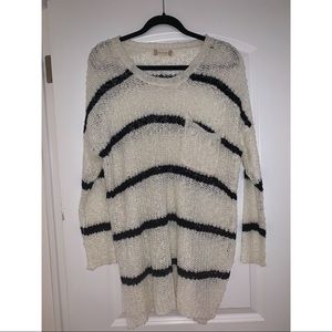 Oversized striped sweater
